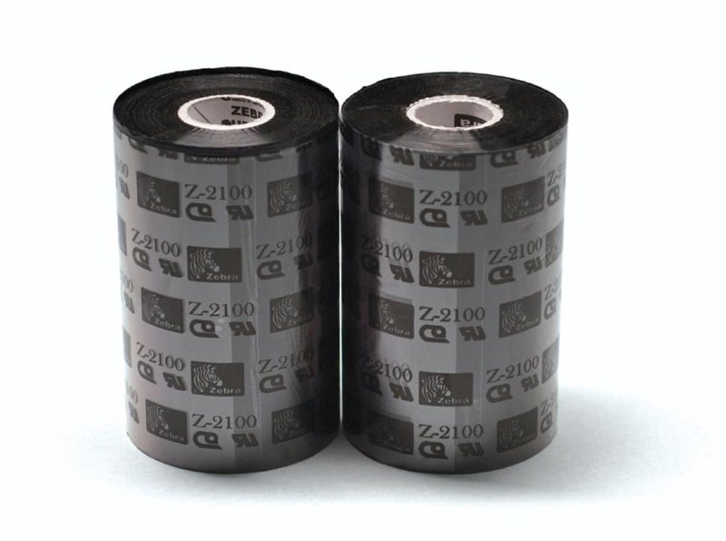 Термотрансферная красящая лента 2100 European Wax Black 102 мм/450 м (02100BK10245), $16 за рулон
