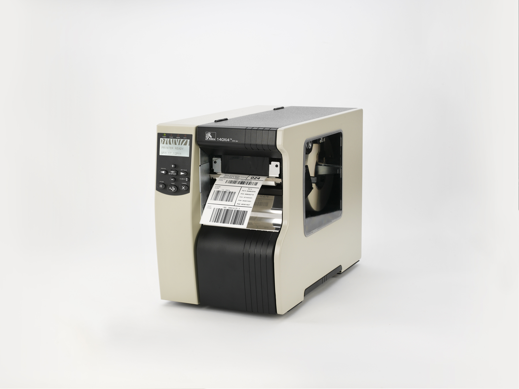 Принтер этикеток Zebra 140Xi4 (356 мм/сек, 203dpi, Ethernet) (140-80E-00003), цена модели - $4,501.85