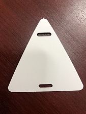 Кабельная бирка синтетическая У-136, треугольник 60 х 60 мм, 300 мкр, чистая (1000 шт., вт. 76)